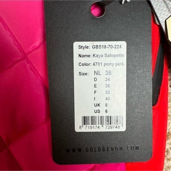 Goldbergh x Revolve KAYA SALOPETTE Ski Pants Overalls NWT US 6 ski bibs PINK - Picture 10 of 14